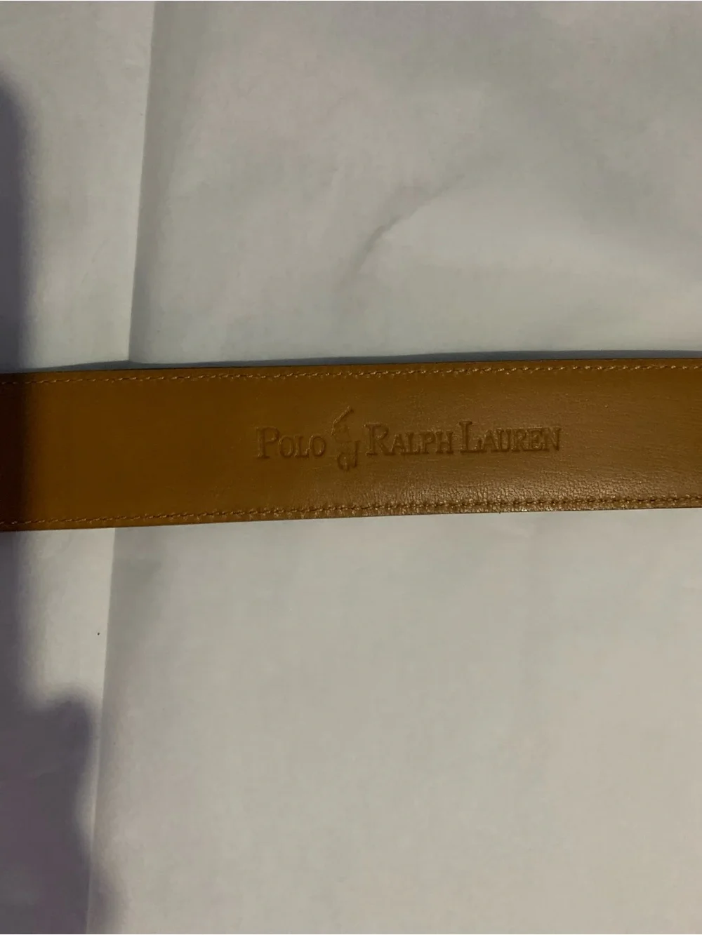Polo Ralph Lauren Black Italian Leather Dress Belt With Silver Buckle 40